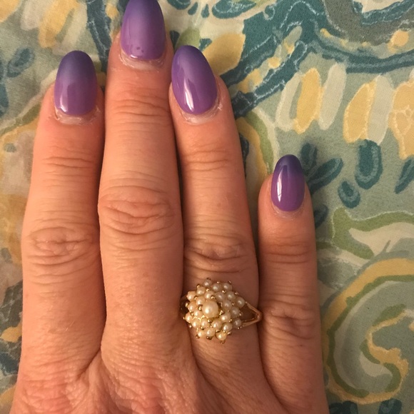 ANTIQUE COSTUME JEWELRY RING - Picture 3 of 4